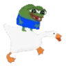 peepoShortOnAGoose emote