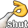 Shut emote