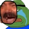 PepeSadLaugh emote