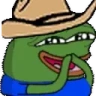 peepoGiggleCowboy emote