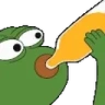pepeDrink emote