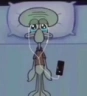 SquidwardSadJam emote
