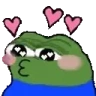peepoKissBack emote