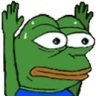 monkaHandsUp emote