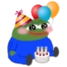 peepoSitBirthday emote
