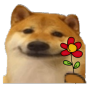 SmileDogFlower emote