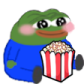 PeepoSitPopcorn emote