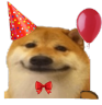 SmileDogParty emote