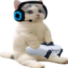 catsittingverycomfortablegaming emote