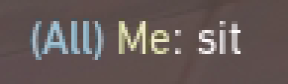SIT emote