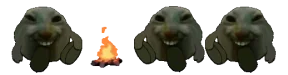 xddsittingverycomfortablearoundacampfirewithitsfriends emote