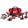 Milwaukee292826M18CordlessLithiumIon6ToolComboKit emote