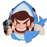 FoolishSharkGun emote