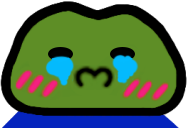 Sad frog emoji