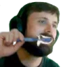 forsenBrushingTeeth emote