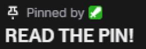 PINNED emote