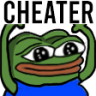 CHEATER emote