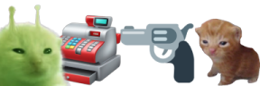 gunbertInADaringRobberyHoldingGlorpAtGunpointAtTheConvenienceStoreToFundHisCrimeSyndicate emote
