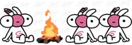 jaredsittingverycomfortablearoundacampfirecountingwithanotherjared