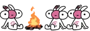 jaredsittingverycomfortablearoundacampfirewithanotherjared