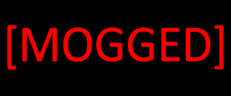 mogged emote