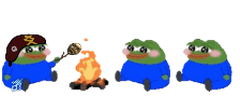 Spicysushisittingaroundcampfirewithhisviewers emote