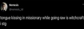 tonguekissinginmissionarywhilegoingrawiswitchcraftistgbynemesisunderscorelol emote